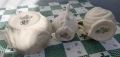 Антикварни и винтидж латиери и захарница Belleek - с морски охлюви, снимка 6