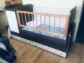 Трансформиращо детско легло кошара с люлеещ механизъм + матрак , снимка 1