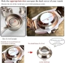 комплект CENPEK Watch Case Back Opener Tool – професионален инструмент за отваряне на задни капаци н, снимка 2