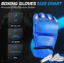 MMA ръкавици без пръсти Flexzion, боксови ръкавици MMA, кикбокс, карате, таекуондо, за възрастни , снимка 3