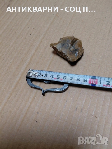 Комплект Стар Ръчно Кован Чакмак С Кремъчен Камък. НОМЕР 1441., снимка 5 - Антикварни и старинни предмети - 54175911