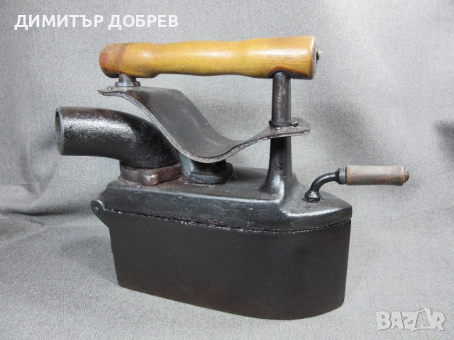 СТАРА РЕТРО ЧУГУНЕНА ЮТИЯ НА ЖАР С КОМИН И КЛАПА