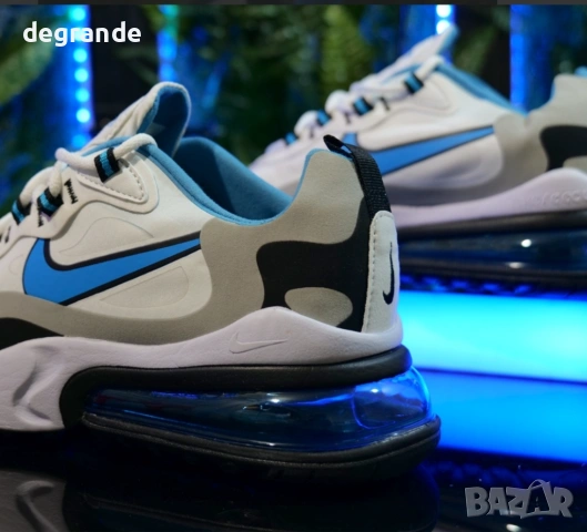 👟NIKE AIR MAX 270 REACT Цвят-Бяло и Синьо, снимка 2 - Маратонки - 54744595