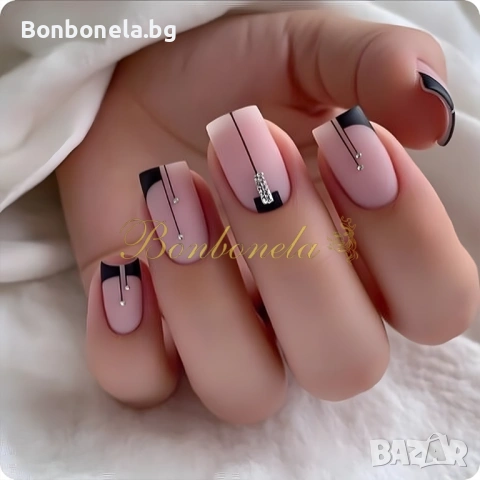 Самозалепващи изкуствени нокти Press On Nails, снимка 9 - Продукти за маникюр - 53033355