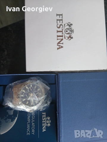 Нов часовник Festina F20445 , снимка 3 - Мъжки - 55075379