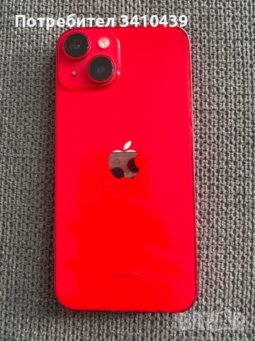 Apple Iphone 14 128gb Red 100% батерия като нов, снимка 2 - Apple iPhone - 54781608