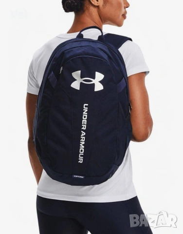 🎒 Under Armour Hustle Lite Backpack — Унисекс раница | Тъмносиньо , снимка 5 - Раници - 54556402