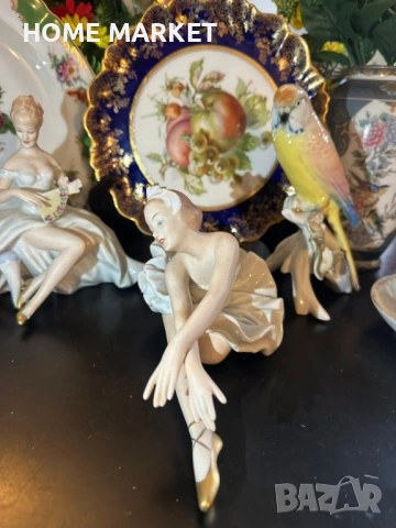 Wallendorf Germany  Circa 1960 Porcelain Ballerina - inspired by Swan Lake “Лебедово езеро” , снимка 5 - Антикварни и старинни предмети - 54661056