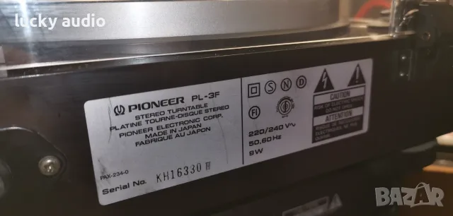 ГРАМОФОН PIONEER PL3F, снимка 7 - Грамофони - 55602526