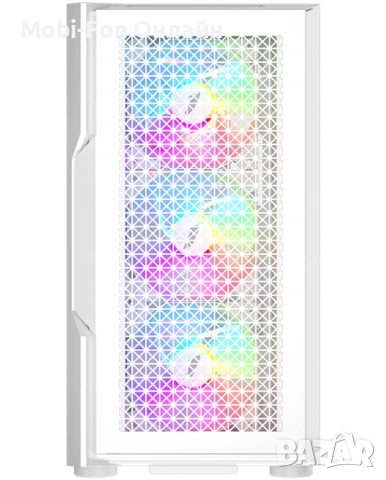 Компютърна кутия 1stPlayer TRILOBITE T7, бял - T7-WH-4F1-W, снимка 5 - Захранвания и кутии - 54096421