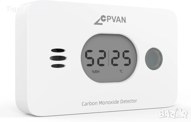 CPVAN Wireless 3-in-1 Carbon Monoxide Detector – CO детектор с температура и влажност