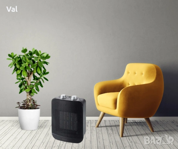 Керамична печка P8, 2000W, Черен – Ефективно и безопасно отопление за всеки дом, снимка 5 - Отоплителни печки - 55002261