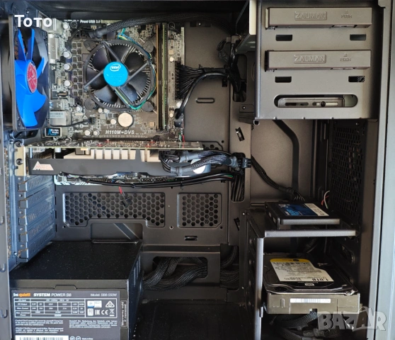 Продавам компютър който става и за игри /i5-7400/16GB RAM/GTX 1050 Ti 4GB/240SSD/1TB HDD/550W PSU, снимка 7 - Геймърски - 54720082