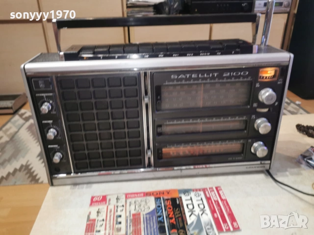 GRUNDIG SATELLIT 2100-MADE IN GERMANY-ВНОС SWISS 0706260845L4, снимка 4 - Радиокасетофони, транзистори - 54805786