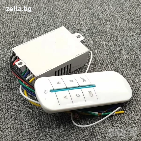 4-канален безжичен ключ с дистанционно управление 220V 1000W/канал – RF приемник 433MHz 10042, снимка 8 - Друга електроника - 54656079