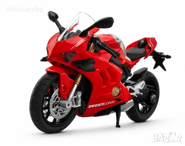 Метални мотори: Пистов мотоциклет Ducati Panigale V4 S 1:12, снимка 2 - Колекции - 49814401