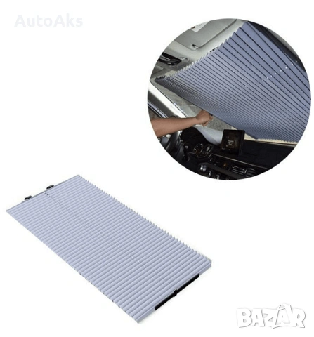 Сенник - сгъваема слънцезащитна щора за предно стъкло с вакуум - различни размери, снимка 3 - Аксесоари и консумативи - 54123079