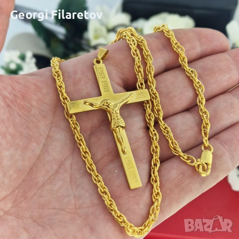 Ланец и кръст Модел “Sacred Cross Elite” ✝️👑