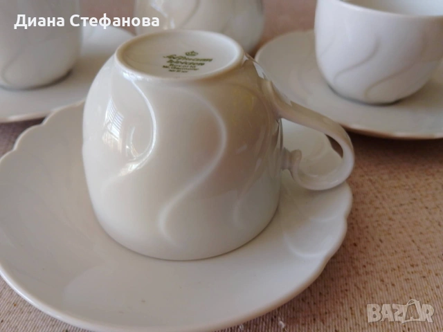 Чаши и захарничка  Seltmann Weiden, снимка 2 - Сервизи - 53955284