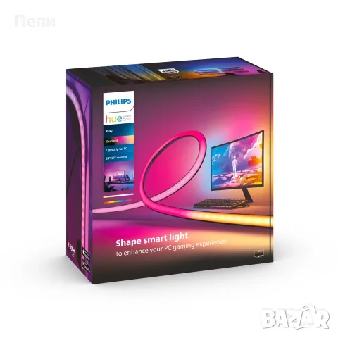 Смарт LED лента RGBW Philips Hue Play Gradient, За телевизор 55