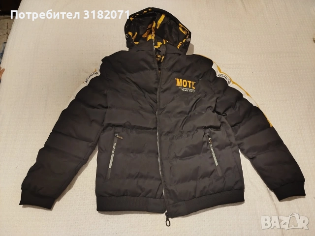3XL Двустранно мъжко зимно яке,с качулка , снимка 2 - Якета - 54627225