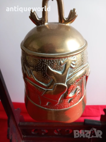 Стар Голям БУДИСТКИ Гонг, Камбана ,Будизъм, снимка 2 - Антикварни и старинни предмети - 54222925