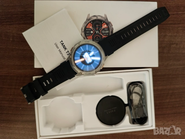 KOSPET TANK T3 Smartwatch Смарт часовник, снимка 2 - Смарт гривни - 54722436