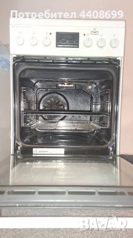 Свободностояща готварска печка AEG CCB56481BW, 50 см, снимка 2 - Печки, фурни - 55483147