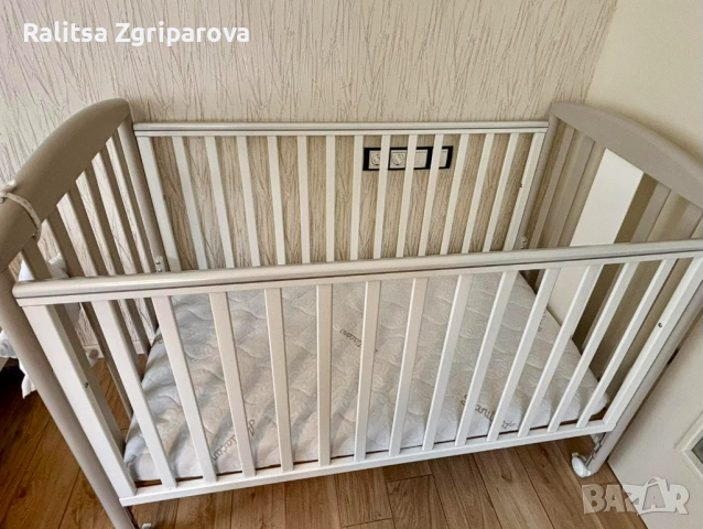 Италианско бебешко легло/кошара Pali + матрак, снимка 2 - Кошарки - 54929144