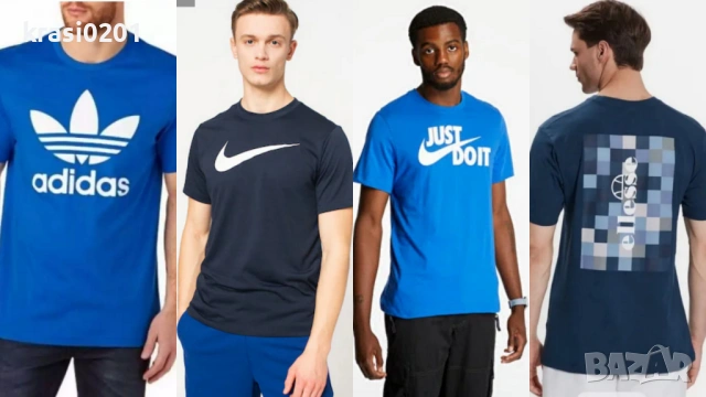 ADIDAS, NIKE, ELLESSE- оригинални тениски на Адидас и Найк, С, Л, ХЛ