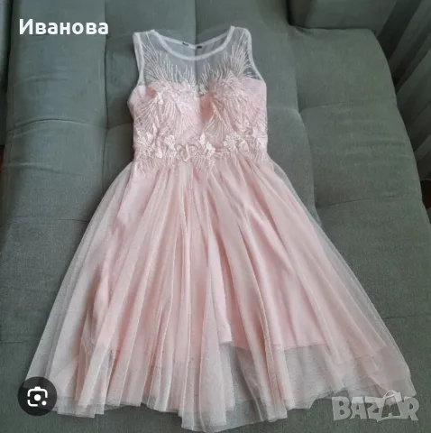 Страхотна розова рокля,размер С