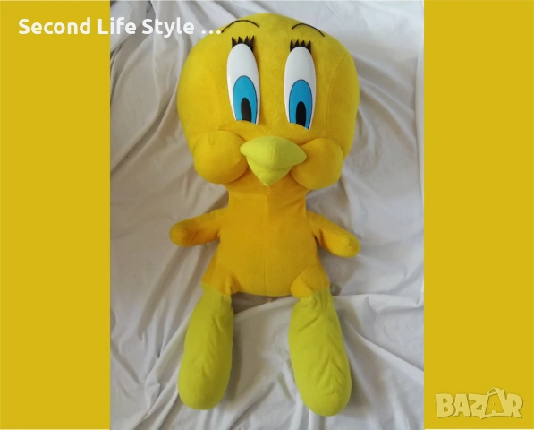 90 см голяма плюшена играчка Туити от „Шантави рисунки“ - Tweety, Looney Tunes