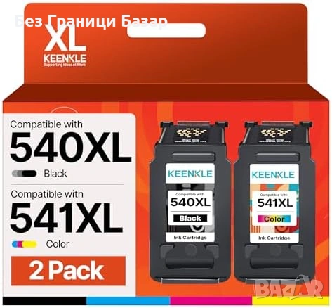 Нов тонер принтер Canon Pixma PG-540XL CL-541XL черна цветна касета 2 броя мастило