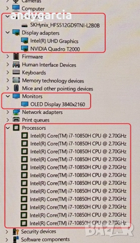 15.6 OLED Touch 4K UltraHD/Core i7 10850H/16GB RAM/512GB SSD/NVidia Quadro T2000 4GB/ThinkPad P15 G1, снимка 11 - Лаптопи за работа - 54312648