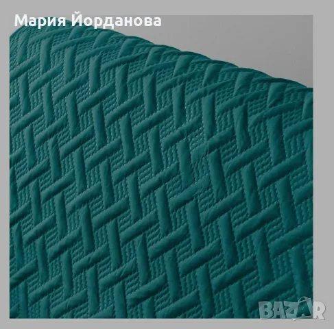 покривало за диван от серията Lounge на марката Douceur d'intérieur в тюркоaзен цвят 279 на 179 см, снимка 4 - Покривки за легло - 55642572