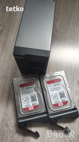 файлов сървър Asustor NAS AS202TE 2X 1TB WD RED