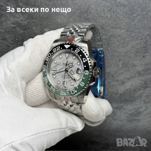Rolex Sprite Meteorite Мъжки Часовник С Автоматичен Механизъм И Силиконова Каишка Код Chronolux68, снимка 2 - Мъжки - 55659471