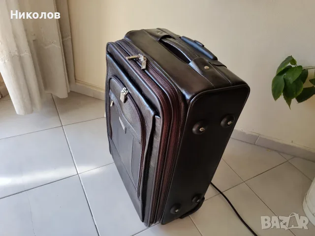 Куфар 2бр колелца "LE-SANDS" Ест. кожа  53/36/25см  "15€"!+Доставка!, снимка 6 - Куфари - 55243827