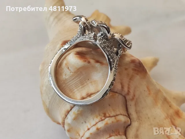 Сребърен пръстен арт 925, снимка 4 - Пръстени - 55637072