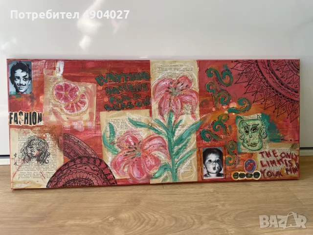 Ръчно нарисувана автентична картина , снимка 4 - Картини - 55492647
