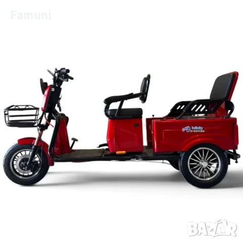 Електрическа Триколка CARGO 1800W (Ремарке или седалка) , снимка 3 - Мотоциклети и мототехника - 55586003
