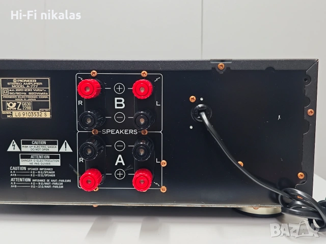 стерео Hi-Fi усилвател PIONEER A-777, снимка 8 - Ресийвъри, усилватели, смесителни пултове - 54553100