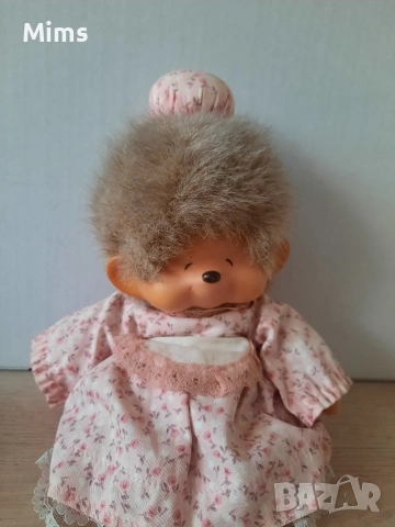 Рядка винтидж кукла Баба Мончичи (Monchhichi Grandma) от 80-те 