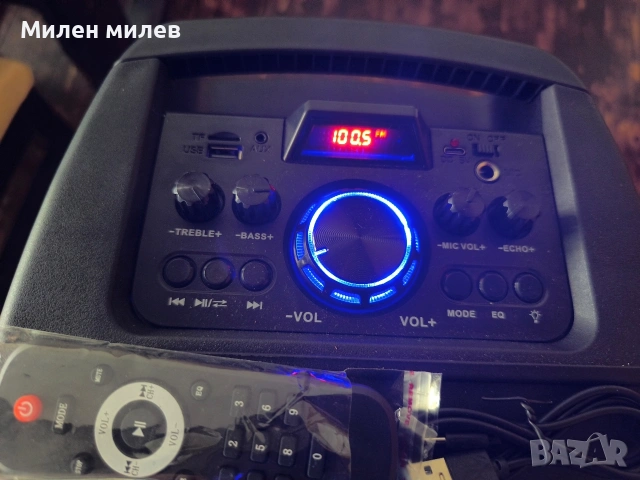 продавам чисто нова караоке колона, снимка 6 - Bluetooth тонколони - 55211019