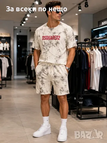 DSQUARED2 Мъжки Летен Комплект👕🩳Мъжки Къс Екип Код A1790