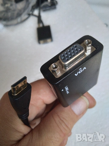Преходник MiniHDMI към VGA, снимка 2 - Кабели и адаптери - 55057795