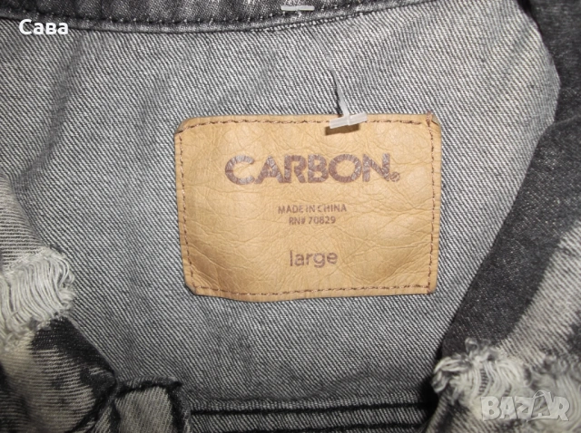Дънково яке без ръкави CARBON  мъжко,М-Л, снимка 5 - Якета - 54783117
