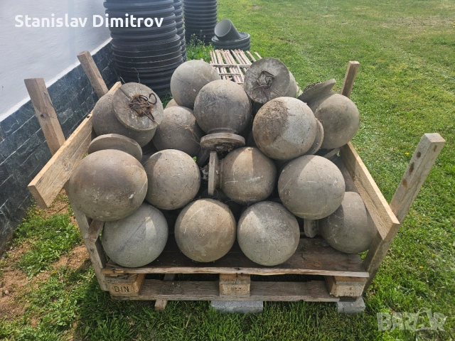 Бетонова антипаркинг топка различни размери,ограничител за паркиране 20 евро