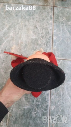 Стара механична играчка Клоун с ключ, снимка 5 - Колекции - 54278685