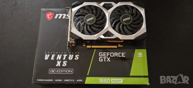 Продавам Перфектна Видео Карта MSI Ventus XS GTX 1660 Super OC Перфектна 3 дни тестов период